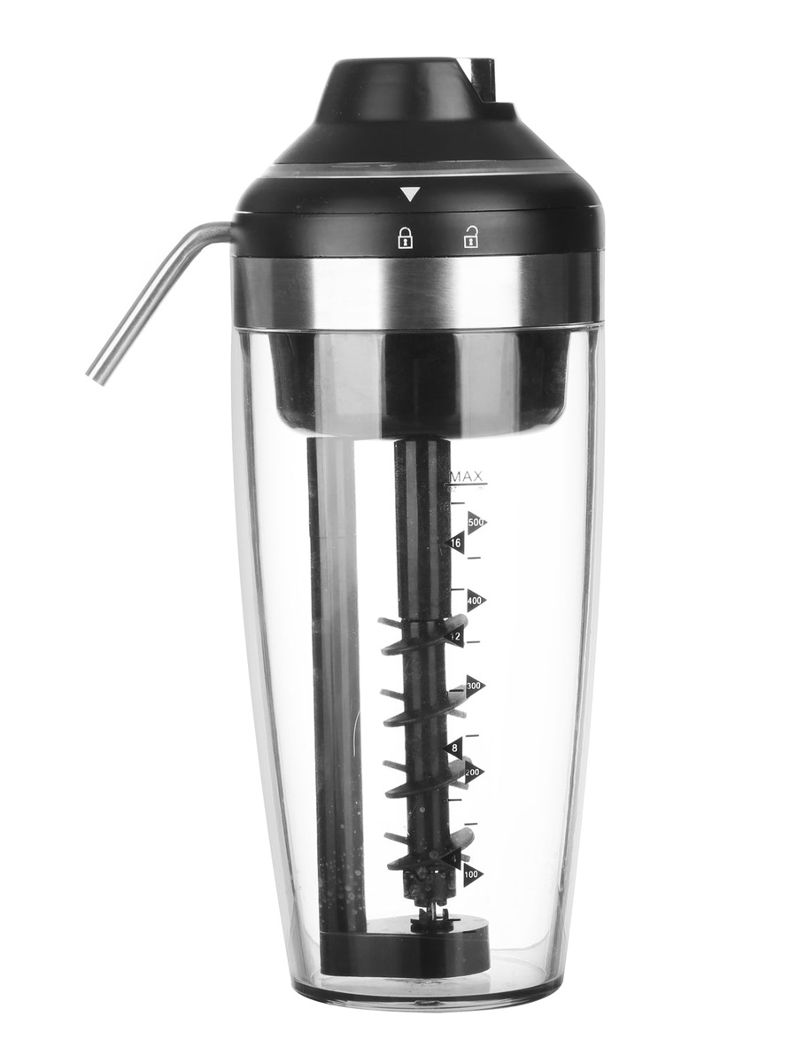 Cocktail Shaker with Pump, Black