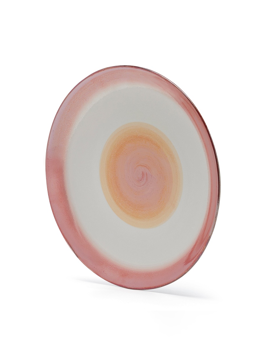 Lg Glaze Ceramic Main Plate, 25.4 cm, Red