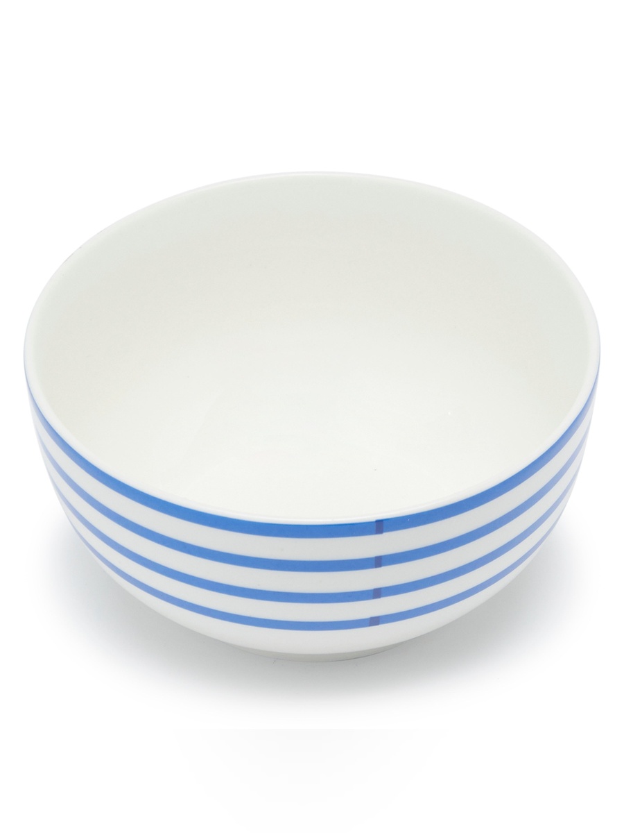 Coincasa Striped New Bone Bowl, 13cm Blue