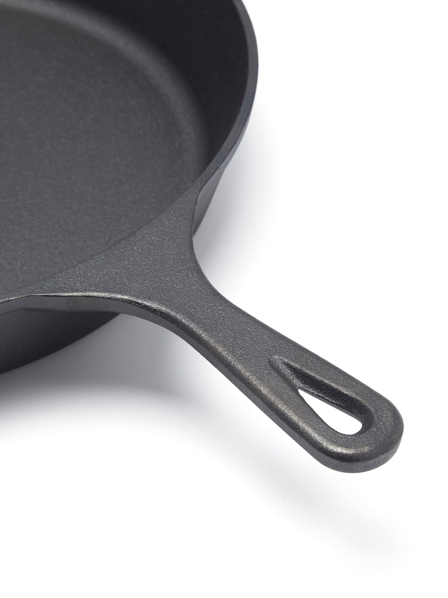 Cast Iron Fry Pan, 30Cm Black