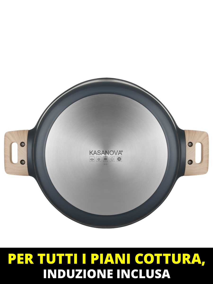 Ecopetra Ceramic Saute Pan, 28 Cm Dark Blue