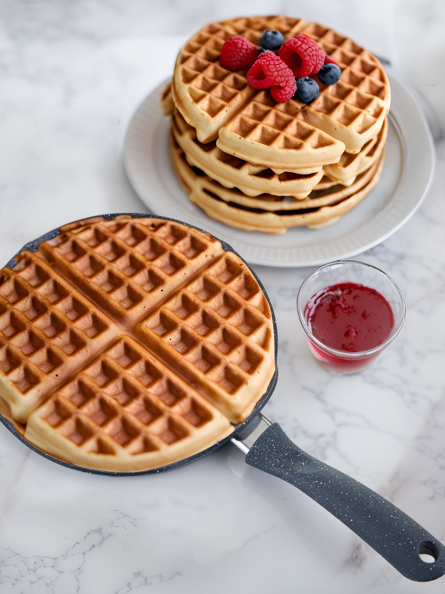 4-Waffle Pan 26 Cm Grey