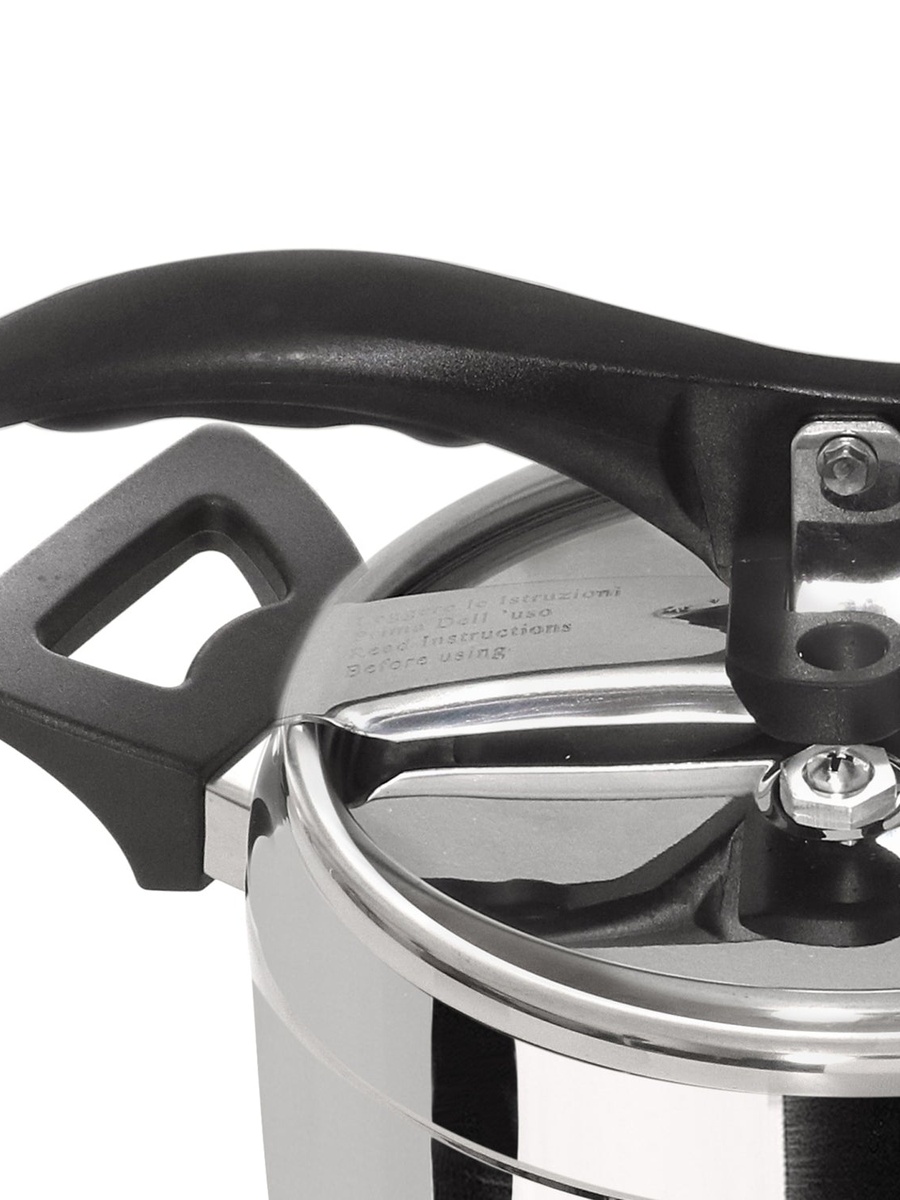 5L Steel Pressure Cooker  with Black Handle