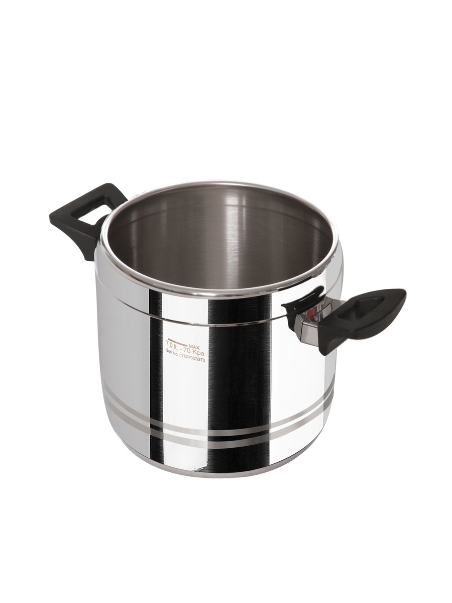 7L Pressure Cooker with Black Handle