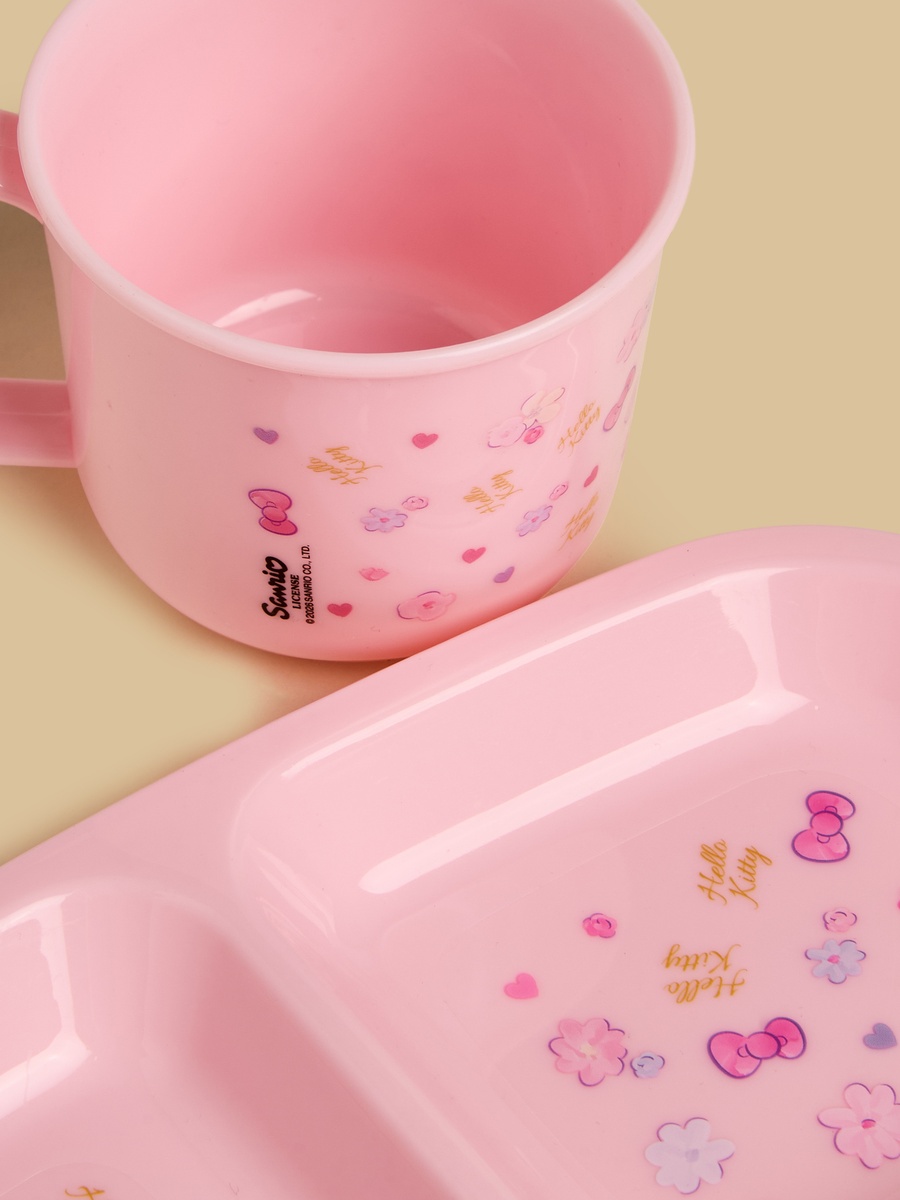 Hello Kitty Print 4-Piece Breakfast Set