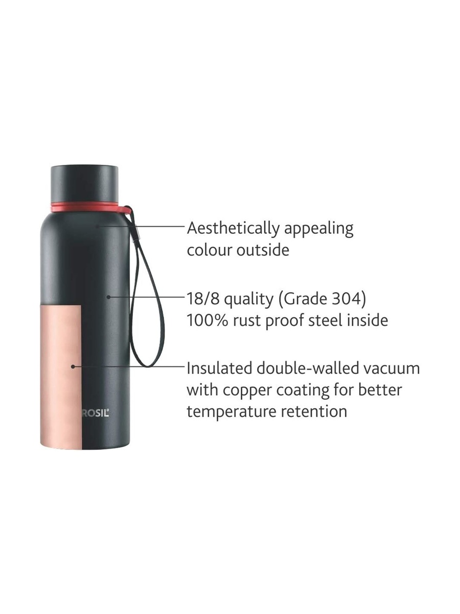 Vacuum Trek Bottle, Black 500Ml