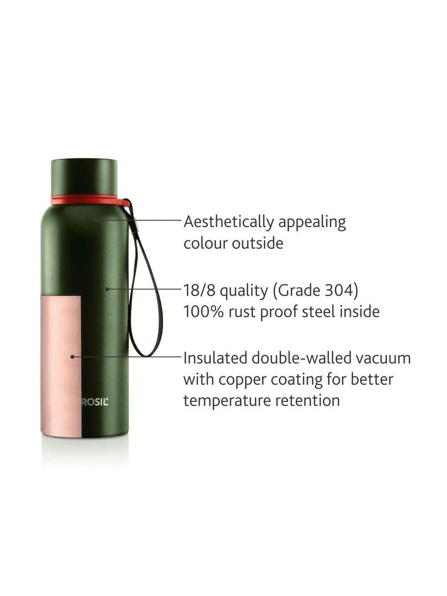 Vacuum Trek Bottle, Green 500Ml