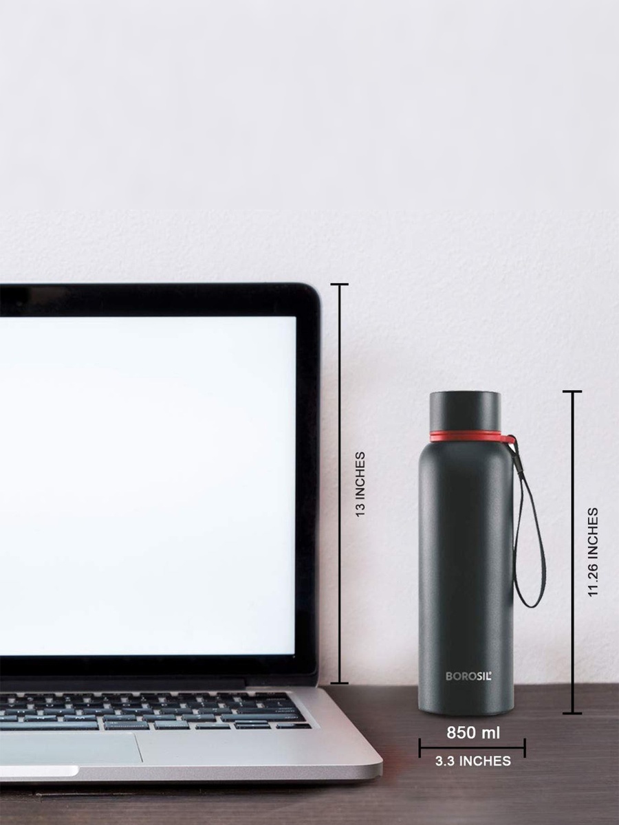 Vacuum Trek Bottle, Black 850Ml