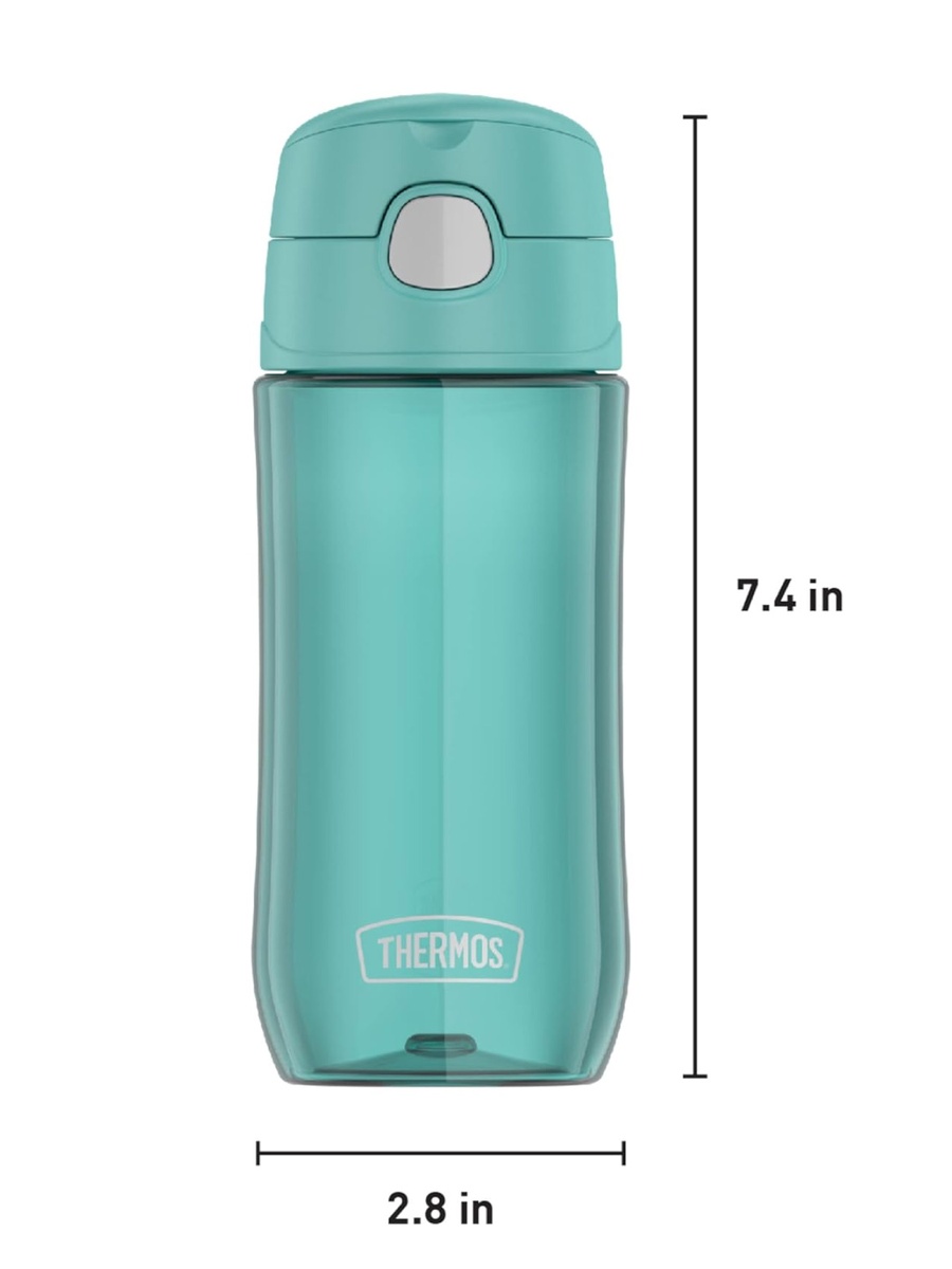 Funtainer Plastic Kids Aqua Blue Bottle 470Ml