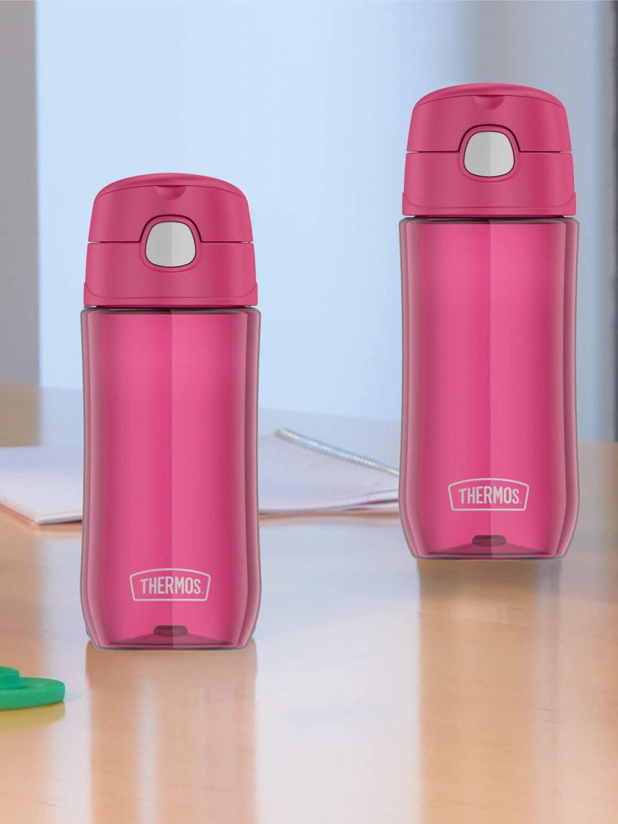 Funtainer Plastic Kids Rasberry Bottle 470Ml