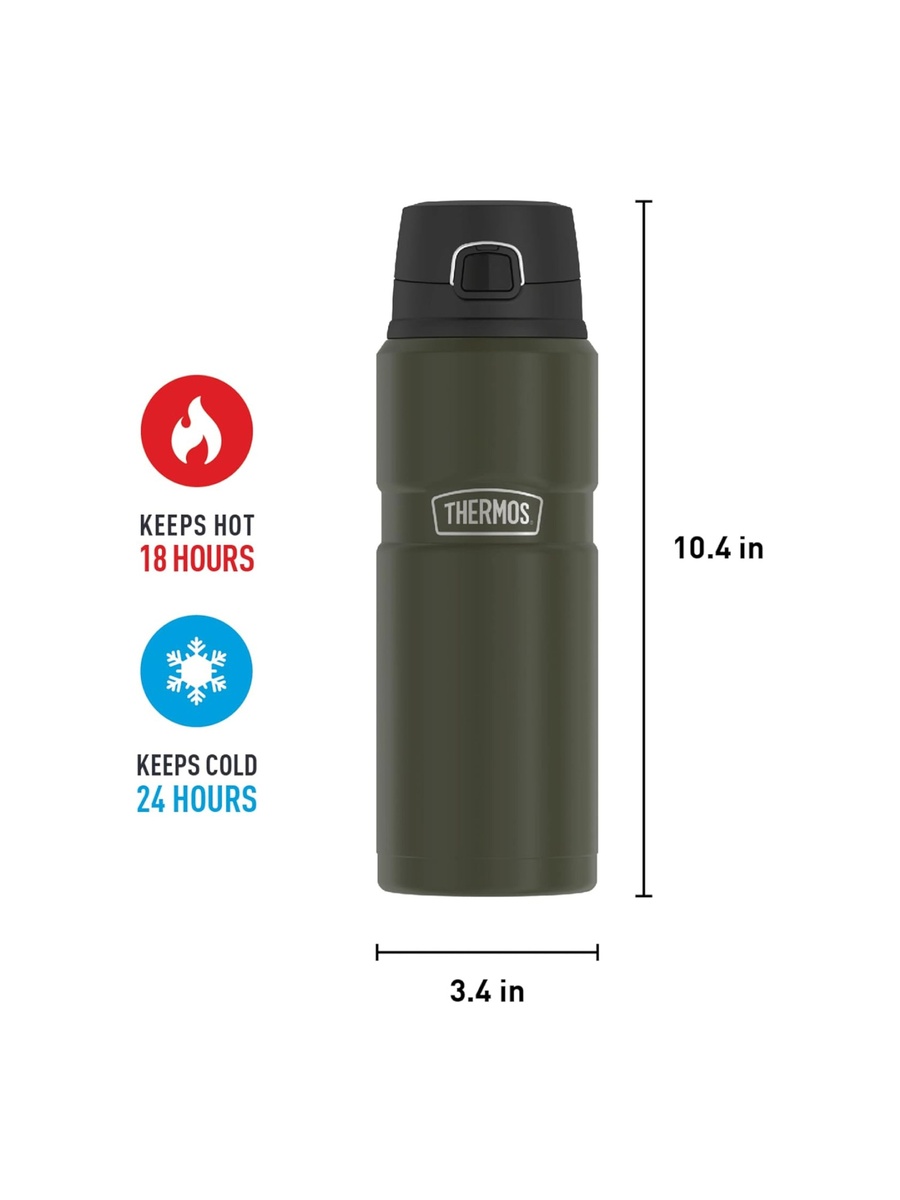SS Vacuum Insulated Army Green Bottle 710Ml