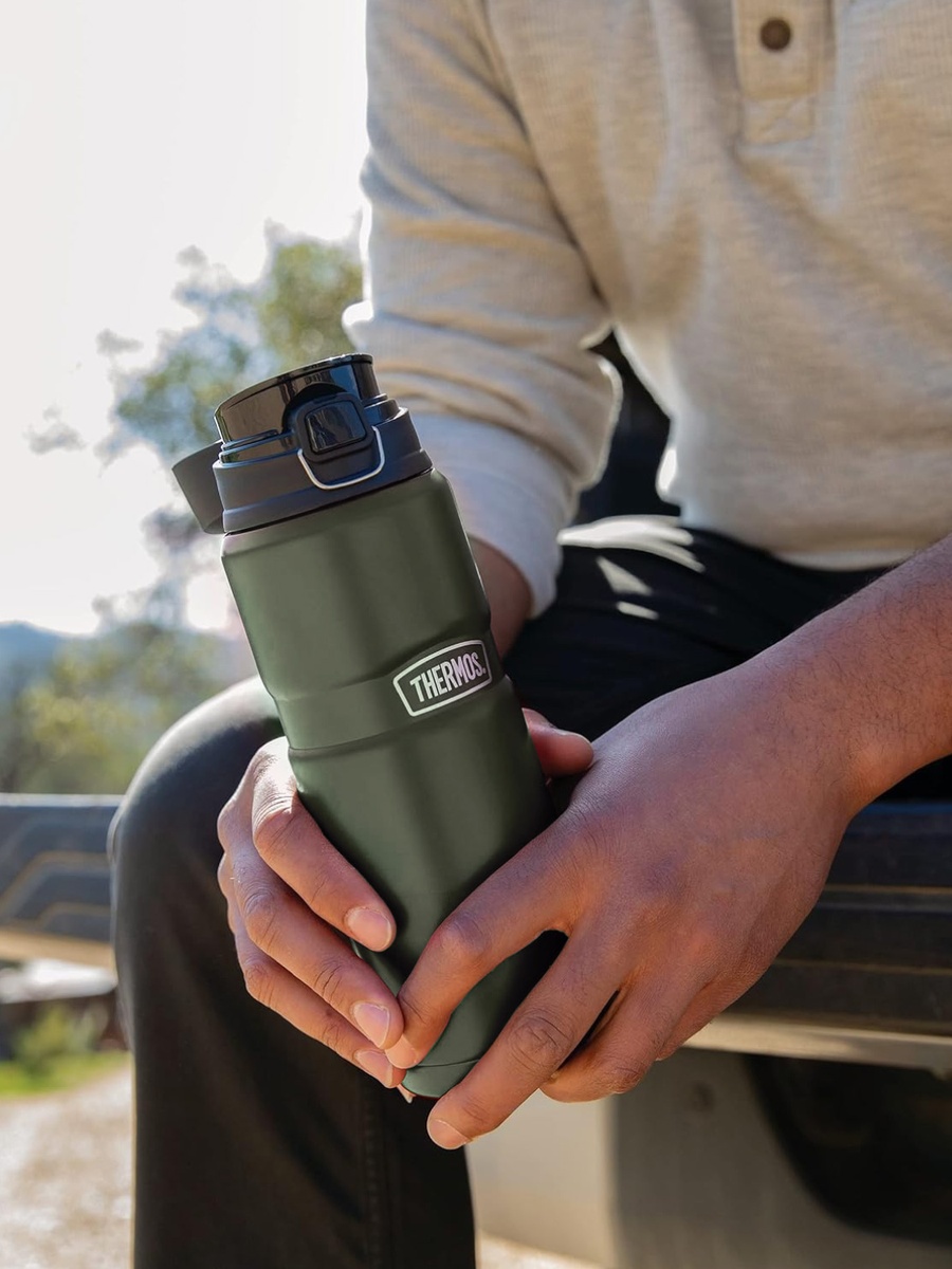 SS Vacuum Insulated Army Green Bottle 710Ml