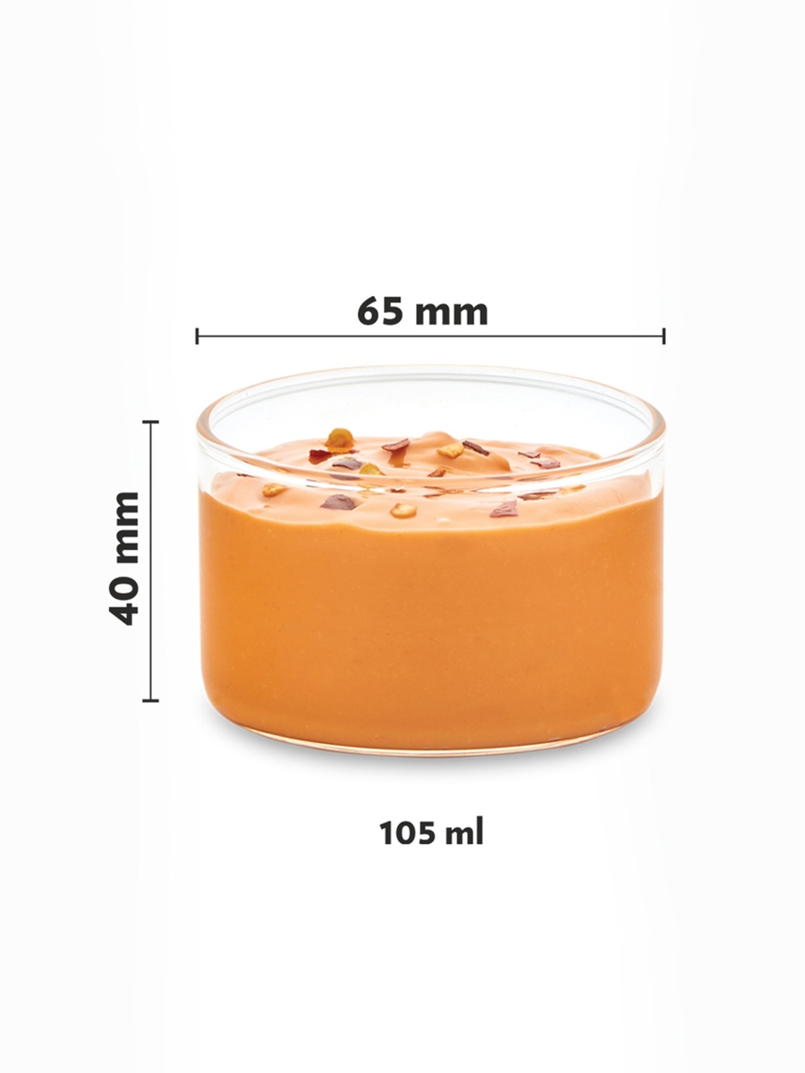 6-Piece Small Glass Bowls (Kattories) 105Ml