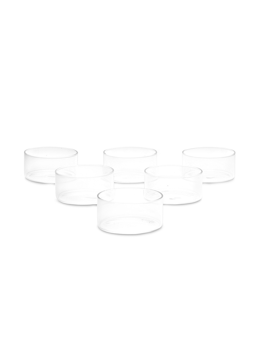 6-Piece Large Glass Bowls (Kattories) 180Ml