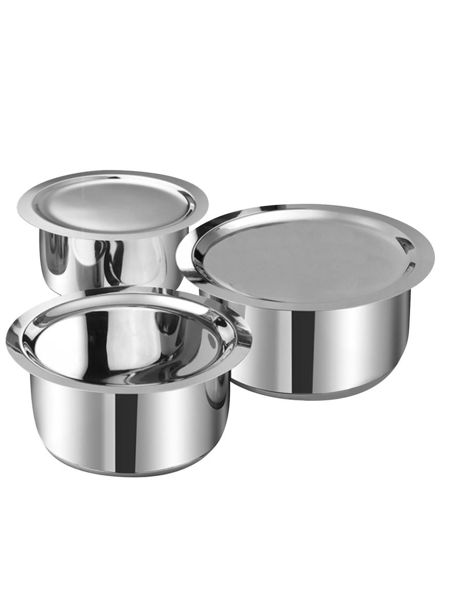 3-Piece Cookware Set with Lid 1.8 Ltr