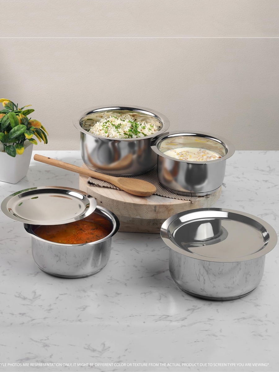 3-Piece Cookware Set with Lid 1.8 Ltr
