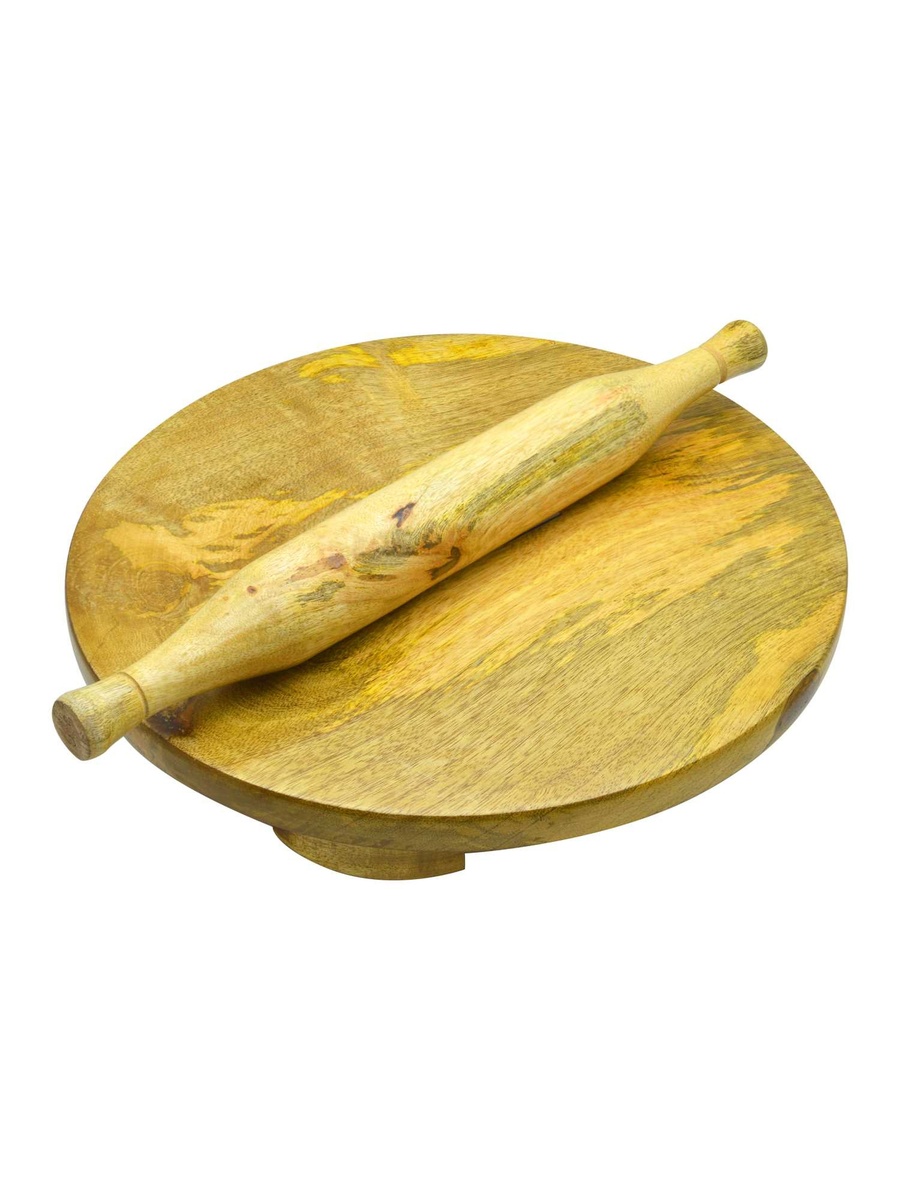 Wooden Rolling Pin and Board Set