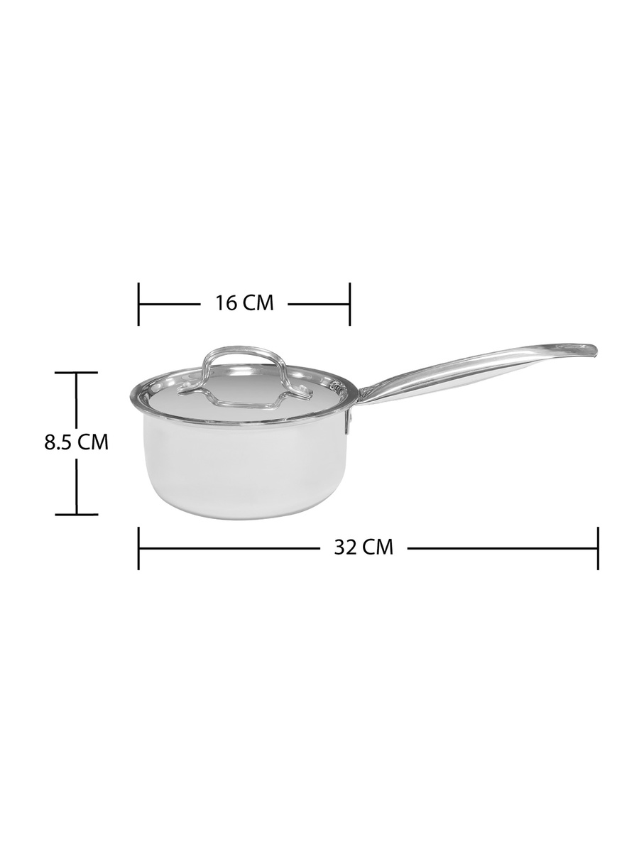 Smart Triply Saucepan With Lid 14 Cm