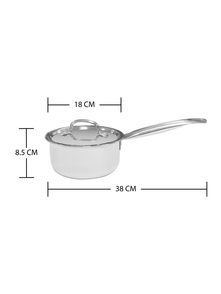 Smart Triply Saucepan With Lid 16 Cm