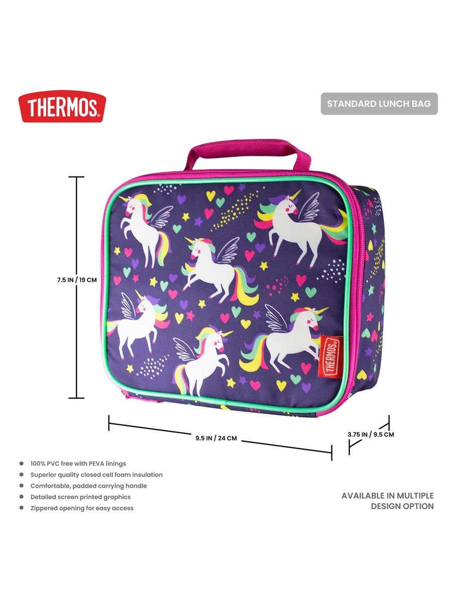 Standard Lunch Bag - Unicorns