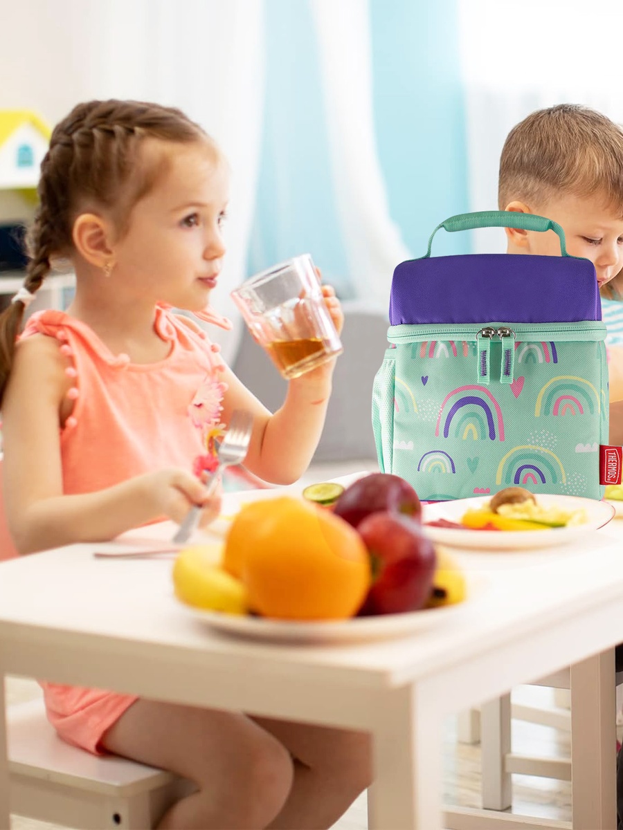 Standard Pop Top Lunch Bag - Rainbows