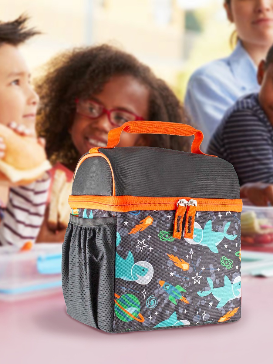 Standard Pop Top Lunch Bag - Sharkspace Party