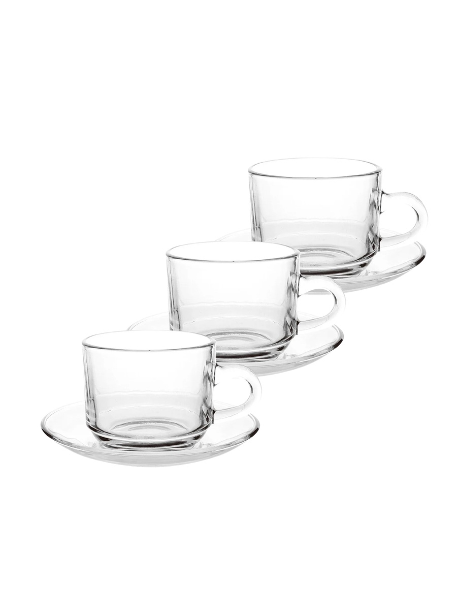 Tea Saucer And Stack Tea Cup 6 Pcs Set