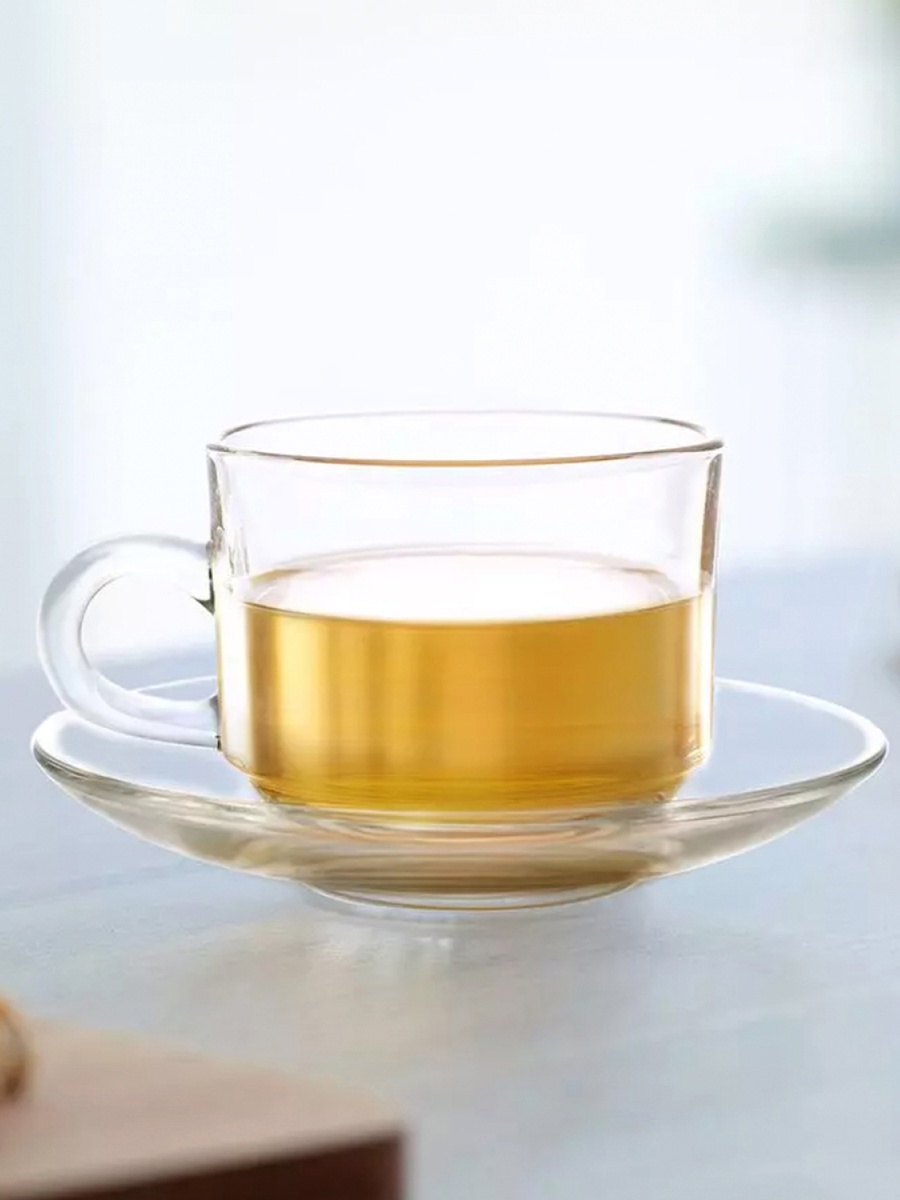 Tea Saucer And Stack Tea Cup 6 Pcs Set