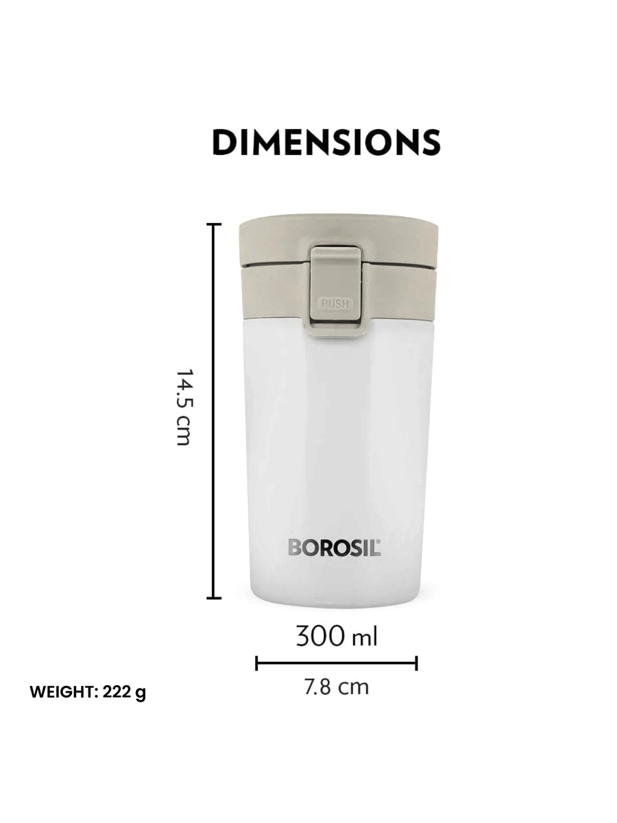 Vacuum Coffeemate Mug, White 300Ml
