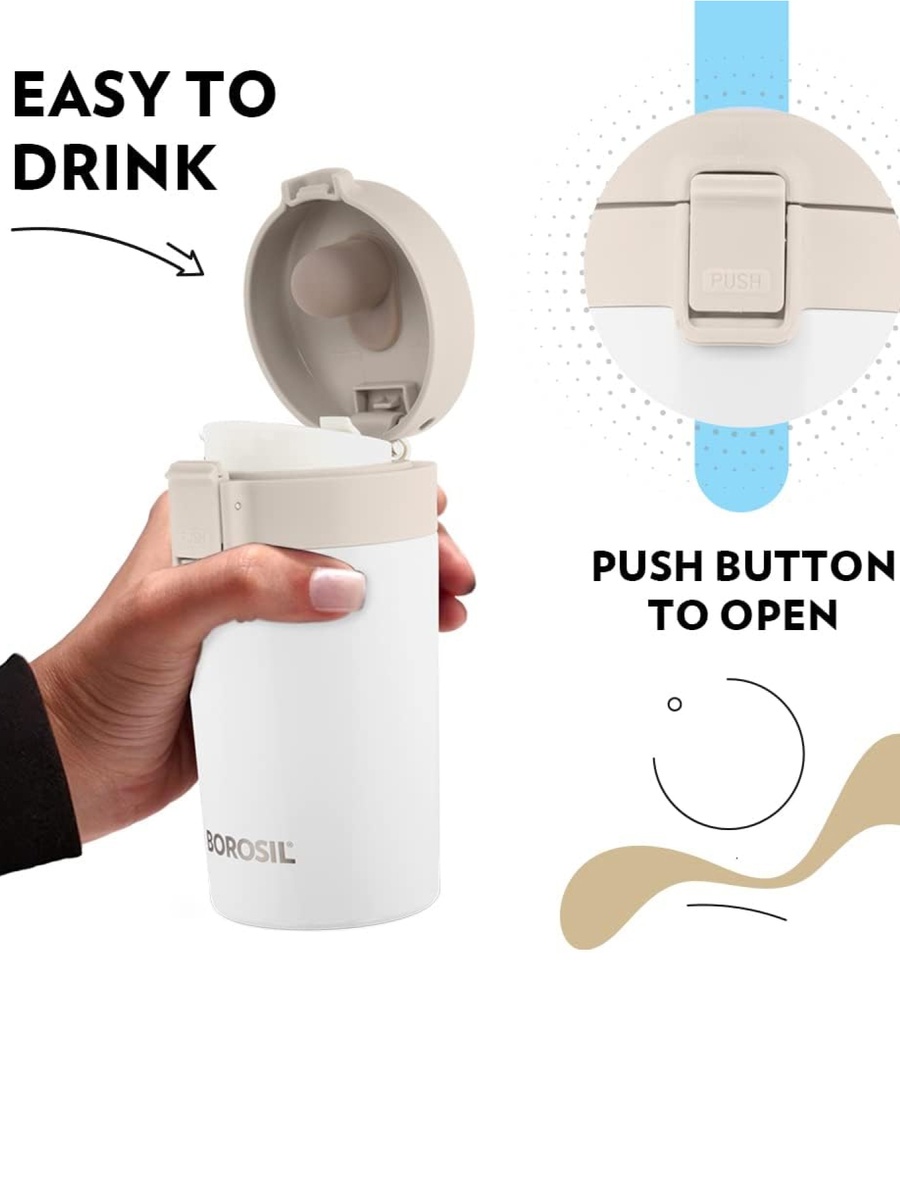 Vacuum Coffeemate Mug, White 300Ml