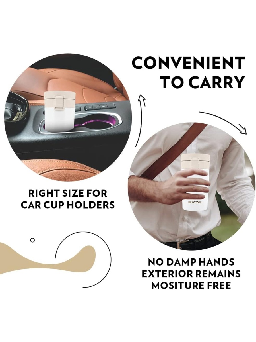 Vacuum Coffeemate Mug, White 300Ml