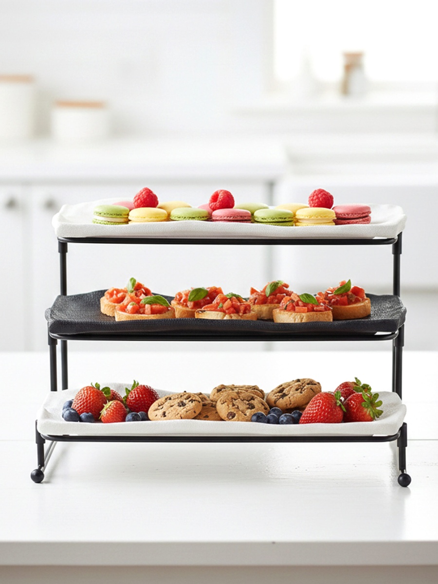 3-Tier Porcelain Serving Stand
