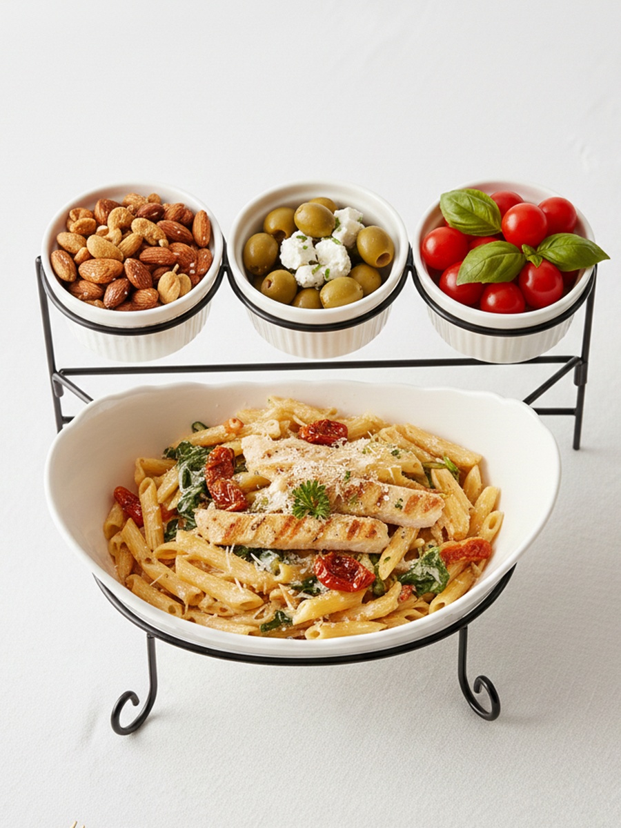 4-Piece Porcelain Serving Set, 27cm