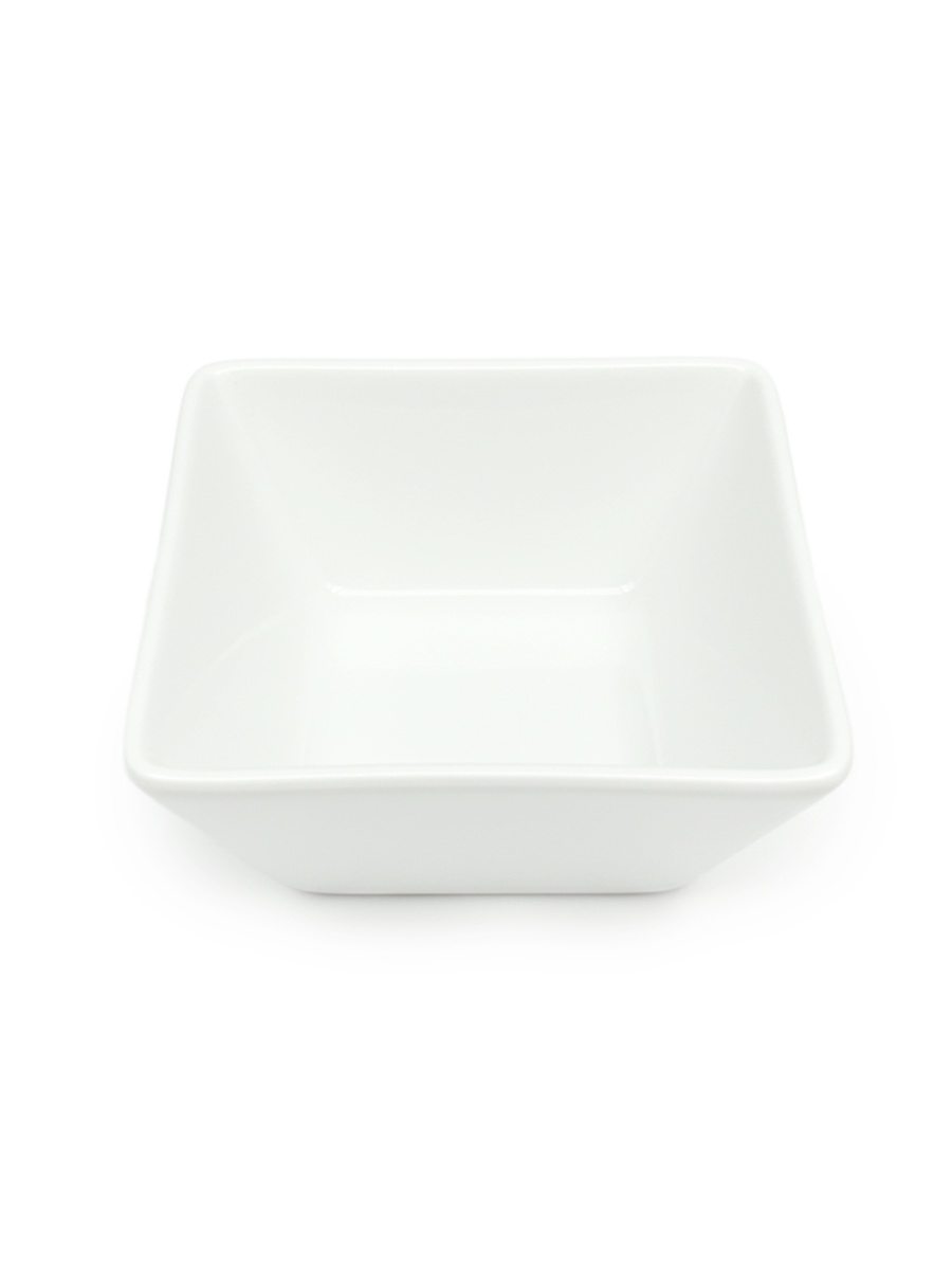 3-Piece Square Porcelain Bowl Set, 12cm