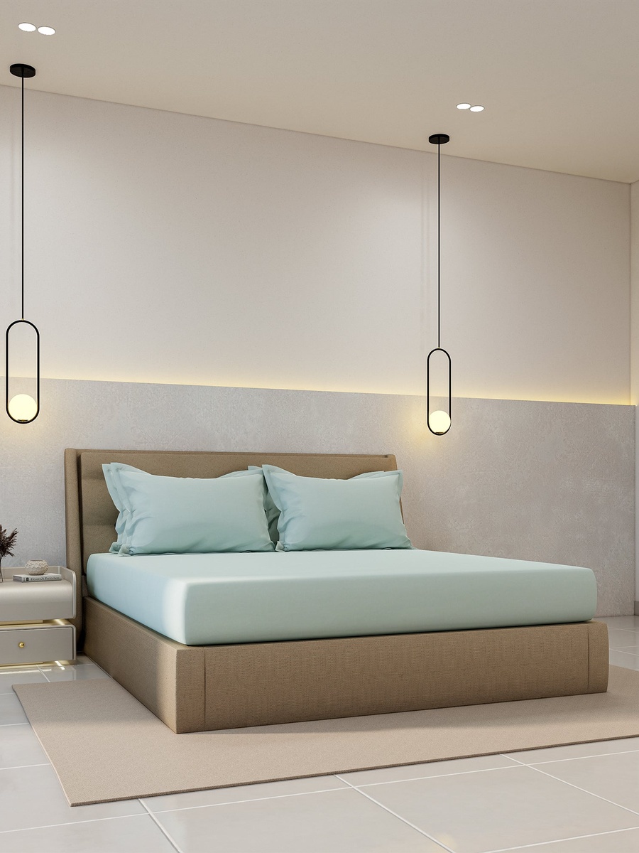 Royal Living Fitted Sheet - 200 Thread Count, 200x200x38CM
