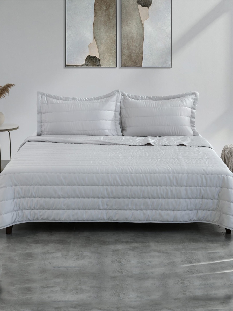 100% Tencel Embroidered Bed Spread Set, Super King