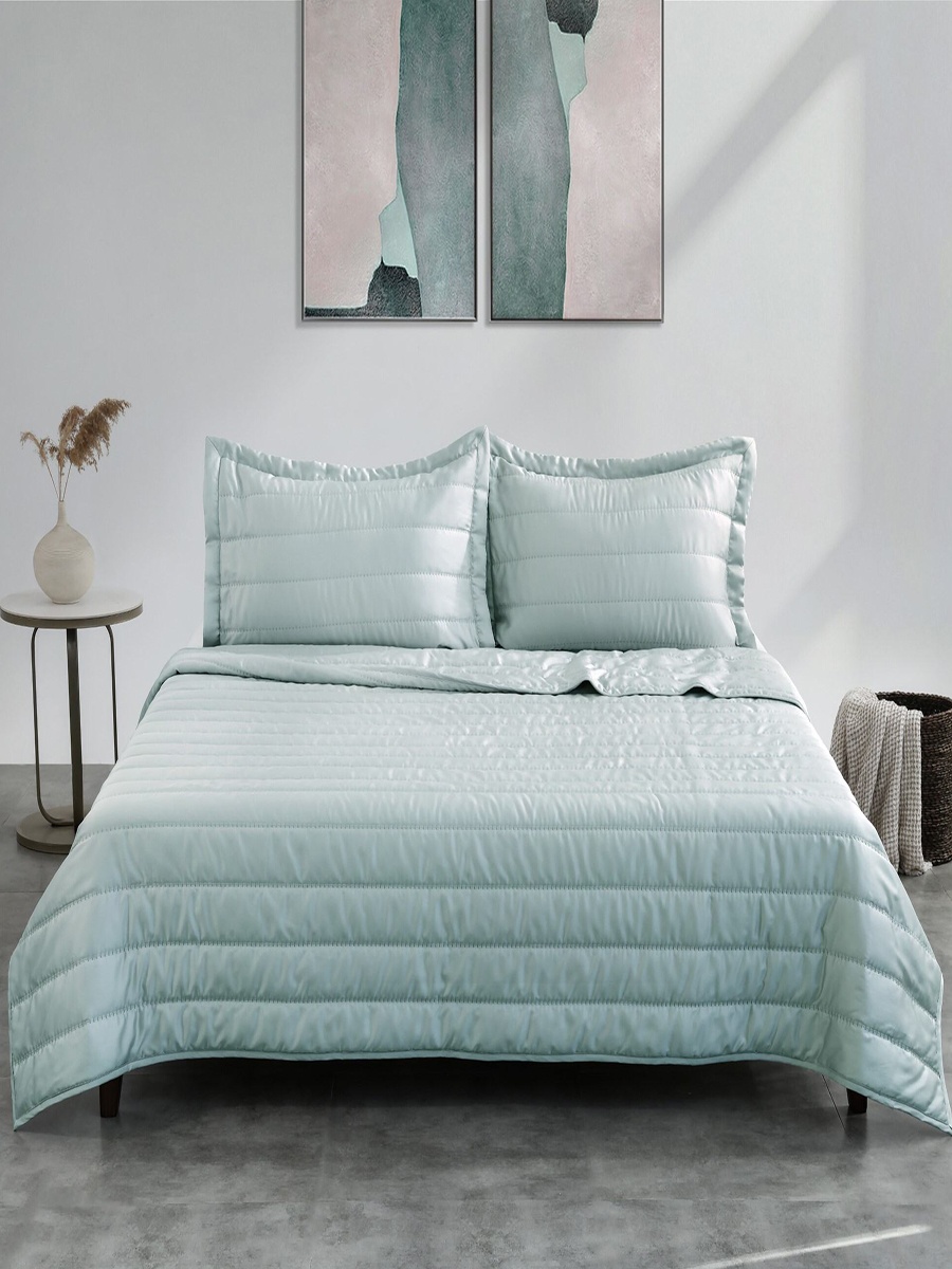 100% Tencel Embroidered Bed Spread Set, Super King