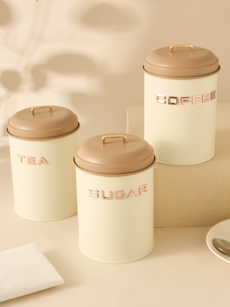 Solid Metal Canister - Set of 3
