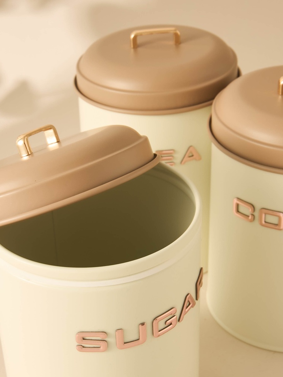 Solid Metal Canister - Set of 3