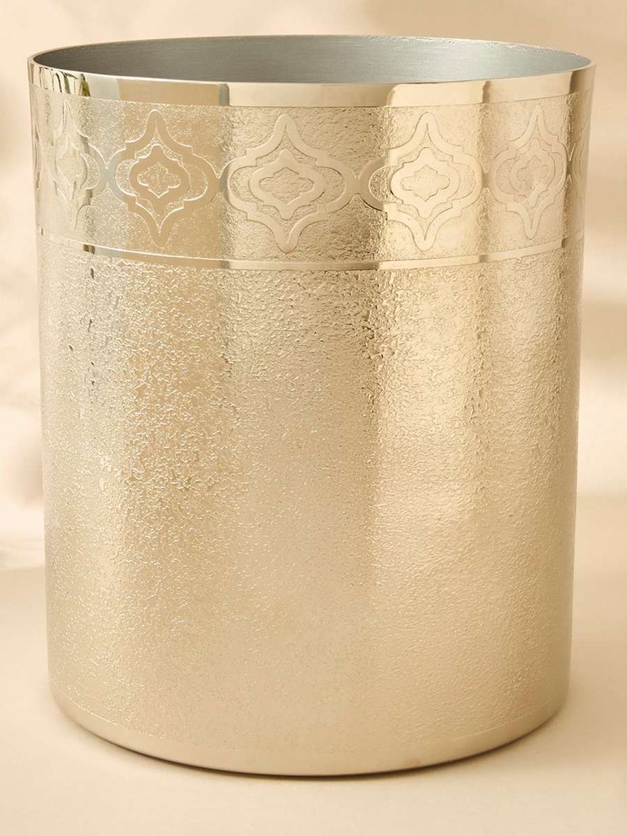 Mirage Embossed Stainless Steel Waste Bin