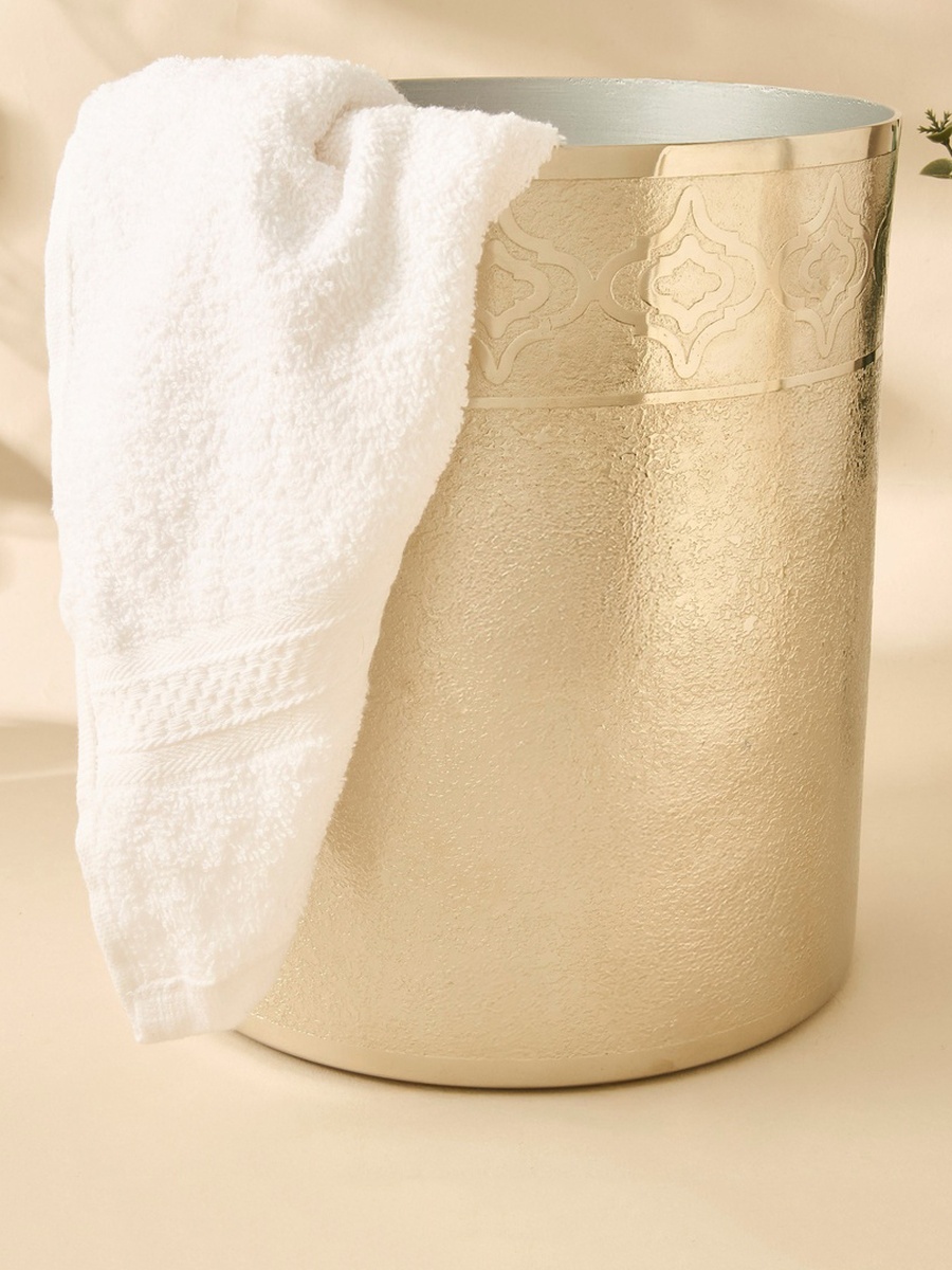 Mirage Embossed Stainless Steel Waste Bin