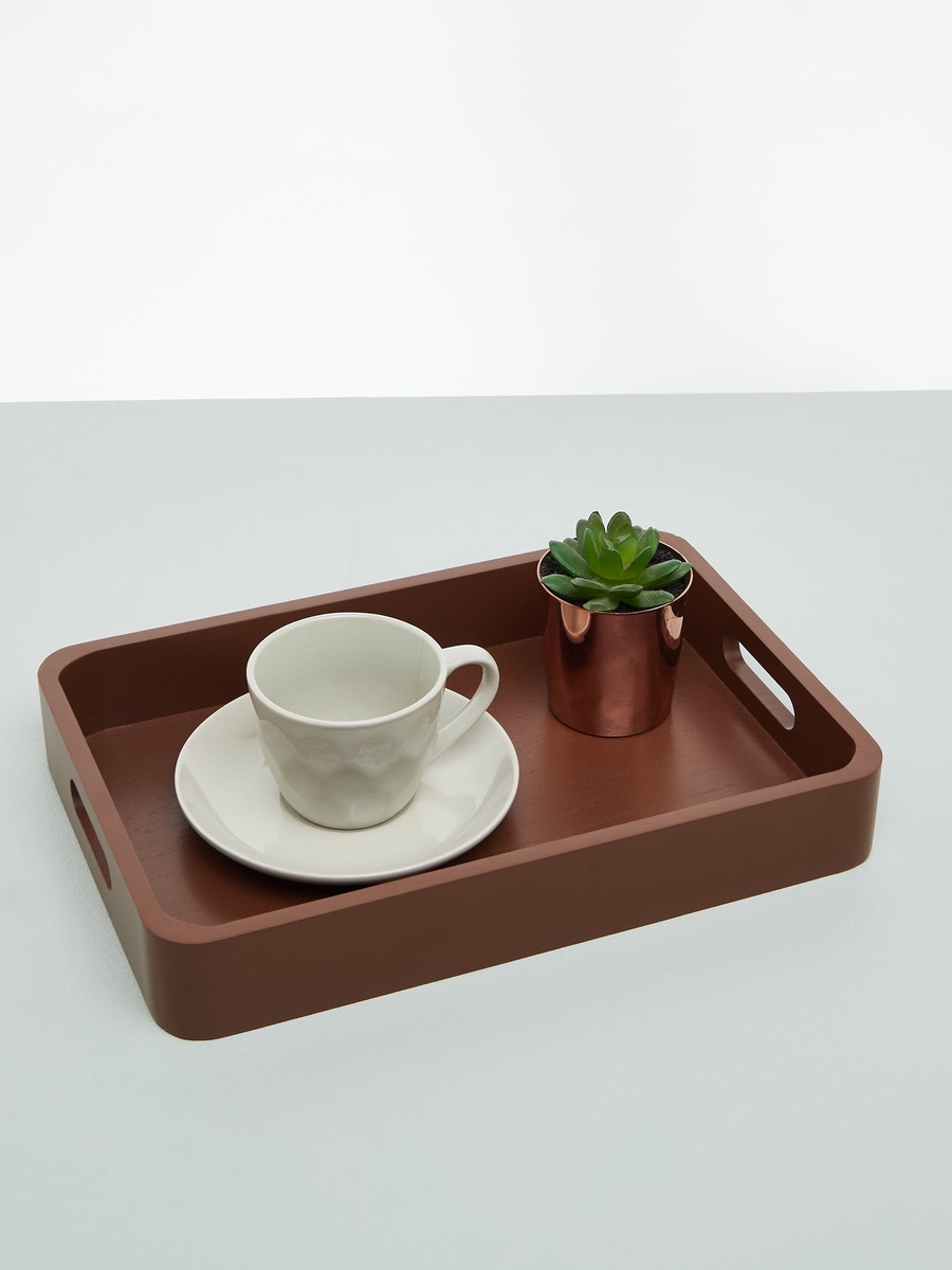 Wooden Serving Tray - 36x26x45 cm