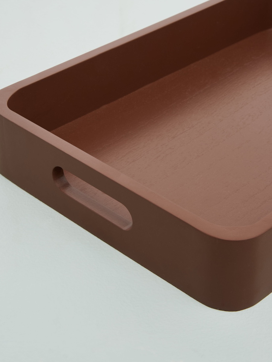 Wooden Serving Tray - 36x26x45 cm
