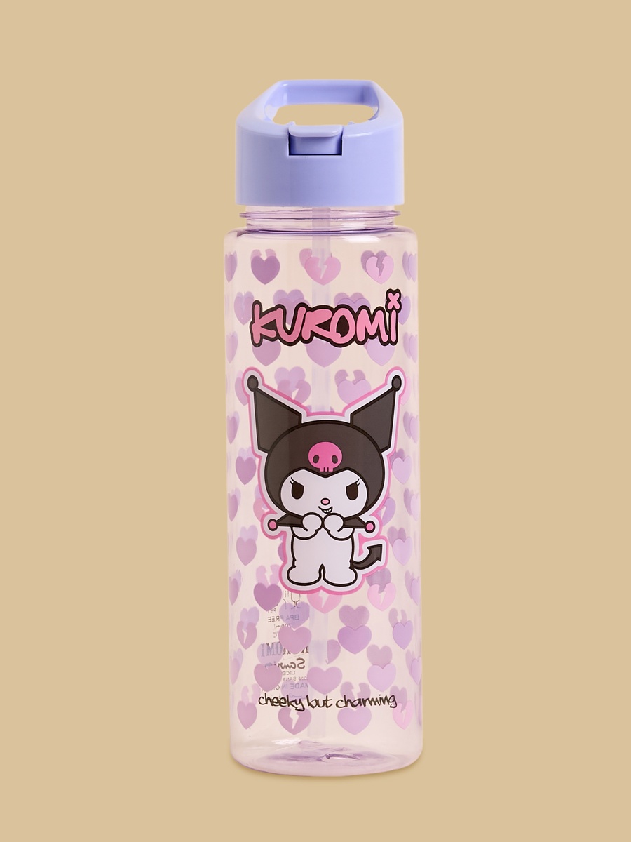 Kuromi Print Water Bottle - 700 ml