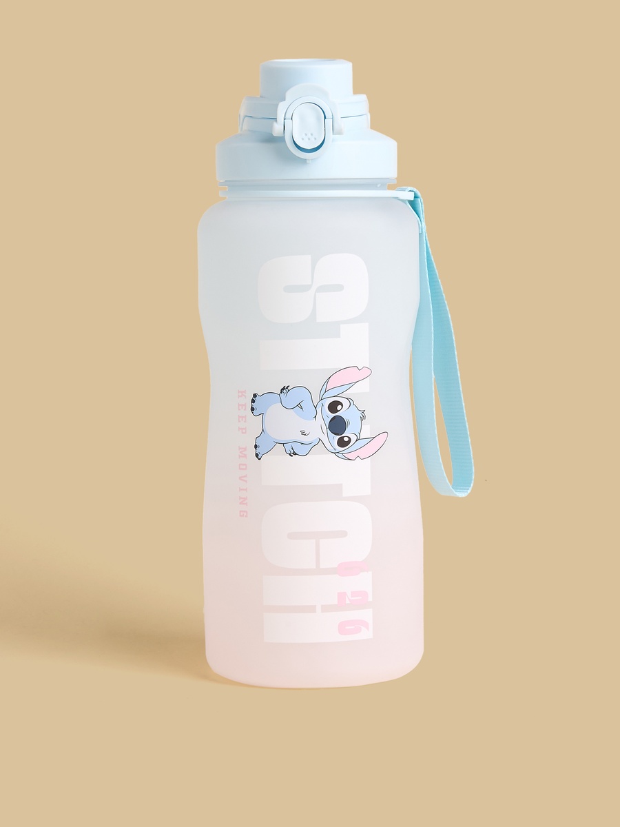 Stitch Print Sipper Water Bottle