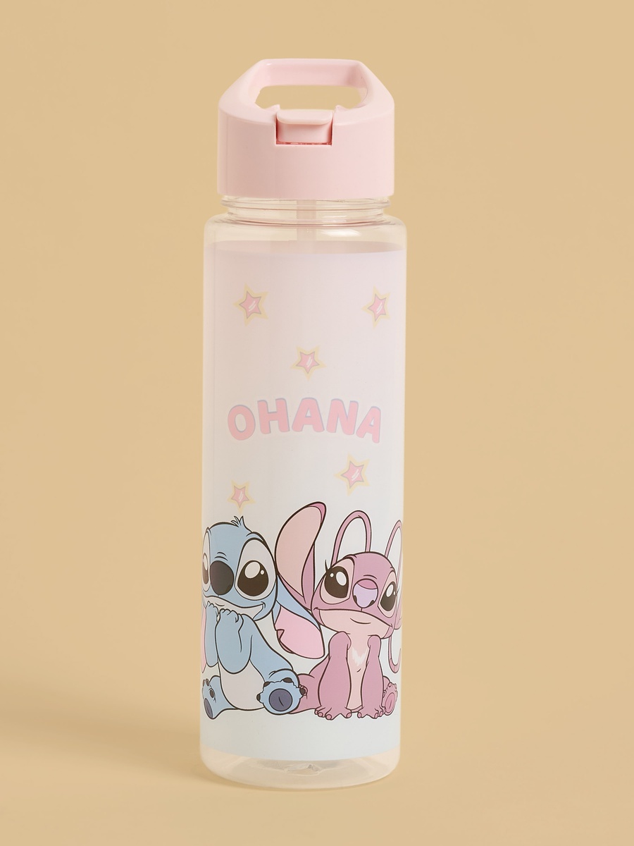 Stitch and Angel Print Water Bottle - 700 ml