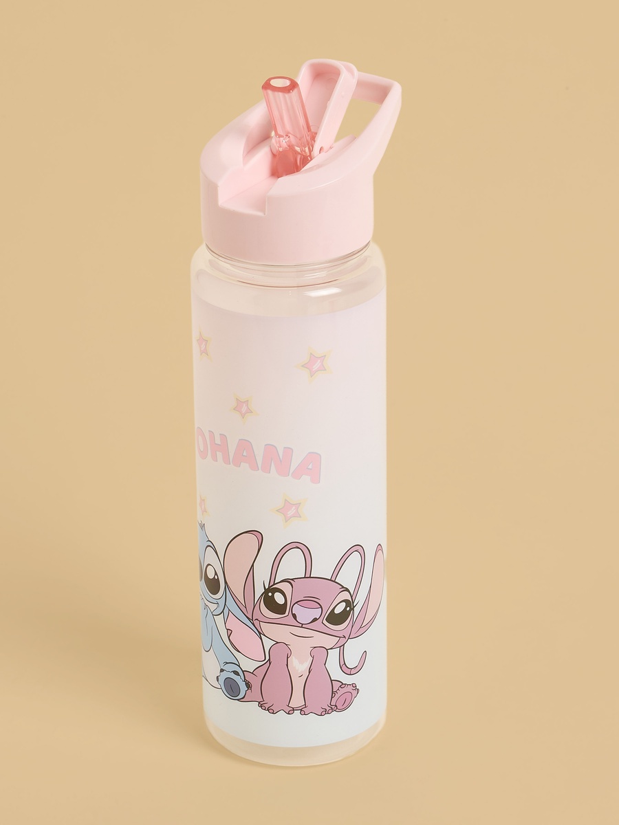 Stitch and Angel Print Water Bottle - 700 ml