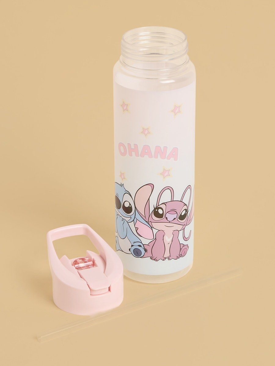 Stitch and Angel Print Water Bottle - 700 ml