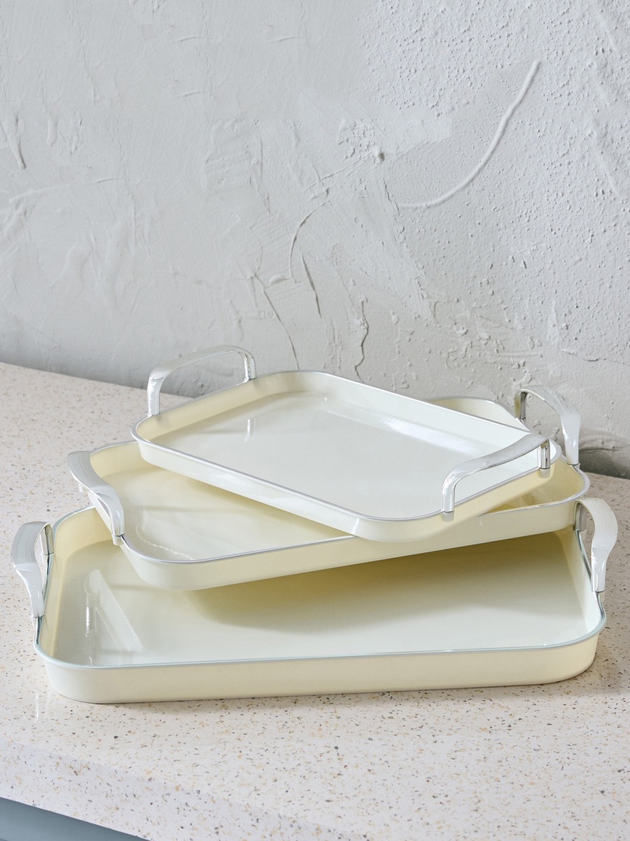 Orion Rectangular Tray with Handle - Set of 3