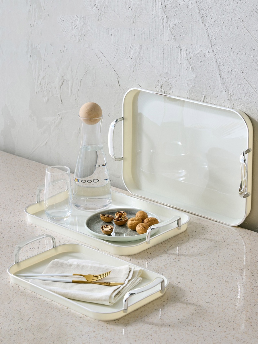 Orion Rectangular Tray with Handle - Set of 3
